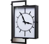 Horloge gare 60 cm - Amadeus - Noir - Métal Noir G