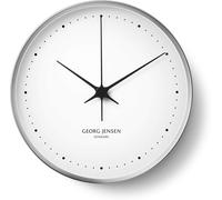 Horloge Georg Jensen Henning Koppel, acier et blanc, acier inoxydable/ABS, 10 cm (3587584)