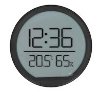 Horloge Hygromètre Thermomètre Intérieur Numérique avec Conception Magnétique Arrière, Finition Noire élégante, Facile à Lire, Facile à Changer