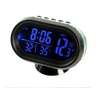 Horloge LCD automatique 3 en 1 multifonction pour voiture avec moniteur LCD numérique et thermomètre 12 V-24 V