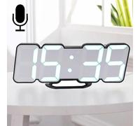 Horloge LED 3D Moderne Avec Télécommande