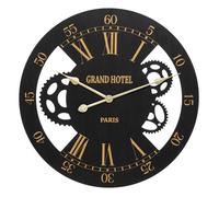 Horloge mécanique ""Camillo"" D54cm noir - Atmosphera Créateur d'intérieur