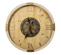 Horloge en bois avec mécanisme MICKA - Beige
