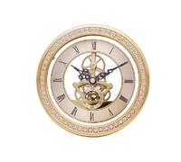 Horloge Métallique DIY Dorée à Quartz