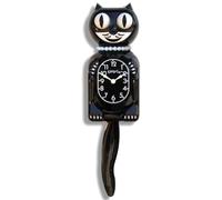 Horloge Miss Kitty-Cat Noir, Noir Classique, 32cm from Tip of The Tail to The Top of The Ears, Classique