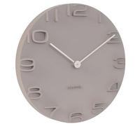 Karlsson Horloge murale On the Edge KA5311GY aiguilles chromées gris