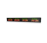Horloge mondiale LED avec minuterie, horloges murales multi-zones for hôtels, entreprises multinationales et aéroports internationaux(HIT6-2.3R)