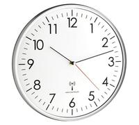 Horloge mural àradio, horloge de cuisine moderne, affichage de l'heure précis grâce à la transmission radio, grand cadran avec des chiffres lisibles et un indicateur de secondes