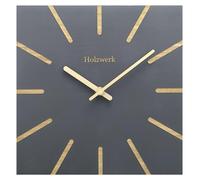 Horloge mural en bois, design carré et minimaliste