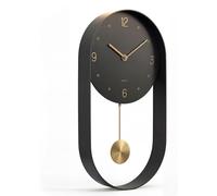 Horloge mural pendule moderne avec un cadre métallique unique et un mécanisme silencieux