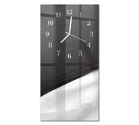 Horloge Murale - 30x60 cm - Contraste - Aiguilles blanches
