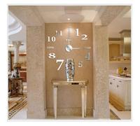 Horloge Murale 3D - Design Géant - Auto-adhésive - Résistante à l'eau - Moderne