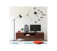 vidaXL Horloge Murale 3D Design Moderne Noir
