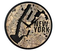 Horloge murale 3D "STYLER", diamètre 57 cm, design moderne en bois, décoration idéale pour le salon, la cuisine, le bureau ou la chambre. Horloge murale 3D "JOHN"