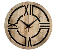 Horloge murale 3D "STYLER", diamètre 57 cm, design moderne en bois, décoration idéale pour le salon, la cuisine, le bureau ou la chambre. Horloge murale 3D "ETHAN"