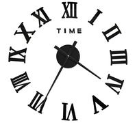 Horloge murale 3D - vidaXL - 100 cm - Noir - Design moderne - EAV - Aiguille des heures 23,5 cm