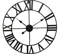 Horloge murale 60 cm analogique noire