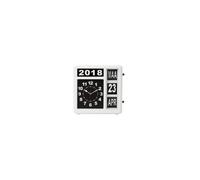 Horloge Murale Flip Avec Calendrier - 31 X 31 Cm - Version Néerlandaise