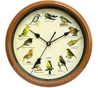 Horloge Murale à Oiseaux avec 12 Oiseaux Chanteurs Indigènes Horloge Chant d'oiseau pour Cuisine Salon multicolore HORLOGE