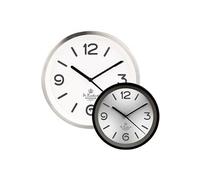 St. Leonhard Horloge murale à quartz avec cadran rétroéclairé - radio-pilotée, blanche