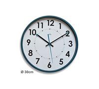 Orium Horloge murale Abylis à quartz Ø30 cm – bleue
