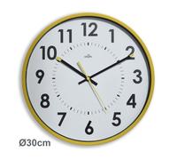 Orium Horloge murale à quartz diamètre 30 cm – Jaune