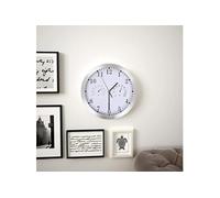 VIDAXL Horloge Murale Quartz Blanc