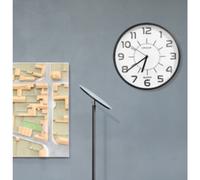 Horloge murale à quartz POP PL, diamètre 305 mm, noir