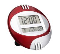 Horloge Murale Affichage Température Numérique LED, Grand Écran, Rouge