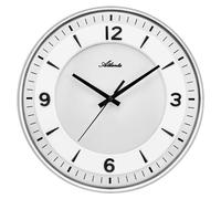 Horloge murale Atlanta 4551/19 à quartz, couleur argent
