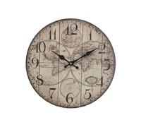 Horloge murale beige Mappemonde 34 cm