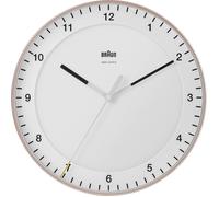Horloge murale Braun 67110 radiopiloté(e) 330 mm rose, blanc