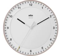 Horloge murale Braun 67110 radiopiloté(e) 330 mm rose, blanc