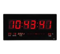 Horloge murale calendrier numérique LED lectrique avec Noctilucence Maison Chambre Bureau EU Plug 110-220V Multicolore G