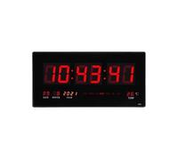 Horloge murale calendrier numérique LED lectrique avec Noctilucence Maison Chambre Bureau EU Plug 110-220V