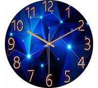 Horloge murale chaleureuse, moderne, 30 cm, à quartz, grande, fonctionnant à piles, facile à lire, pour le salon, la chambre, le bureau ou l'école.
