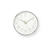 Horloge Murale Circulaire Blanc Argent Diamètre 30cm