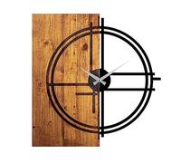 Horloge murale circulaire décorative en BOIS