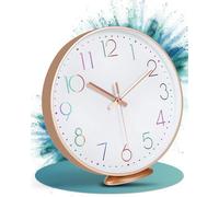 Horloge murale classique - 20 cm - Design moderne - Sans son - Pour le salon et la chambre d'enfant