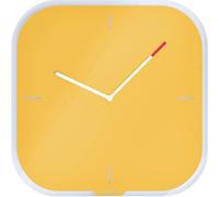 Horloge murale Cosy verre de sécurité 300mm jaune paquet de 4 pièces