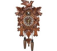 Horloge murale Coucou Nordic Vintage Horloge suspendue en bois Horloge de salon