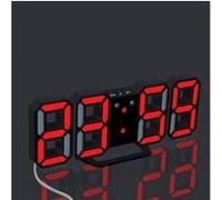 Horloge murale de nuit d'horloge murale de bureau de table de digital led moderne affichage de 24 ou 12 heures - noir Noir G
