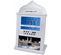 Horloge murale de prière musulmane avec écran LCD et fonction alarme - Calendrier de l'Azan pour la décoration intérieure