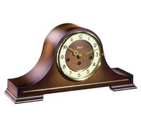 Horloge murale de style tambour, en bois de noyer, à mécanisme mécanique, avec une réserve de marche de 8 jours