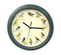Horloge murale décorative avec oiseau chanteur qui chante chaque heure, décoration silencieuse, moderne, ronde, pour salon et maison.