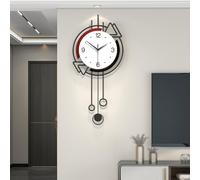 Horloge murale décorative, silencieuse, 32 x 70 cm, design moderne