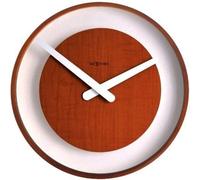 Horloge murale design 3046br Nextime Wood Loop 30cm
