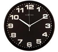 Horloge murale design 3053zw Nextime Dash noir 35cm