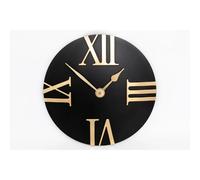 Horloge Murale Design Eva Noir et Or