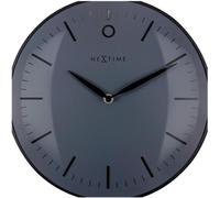 Horloge murale design noire, silencieuse, 30 cm, style minimaliste